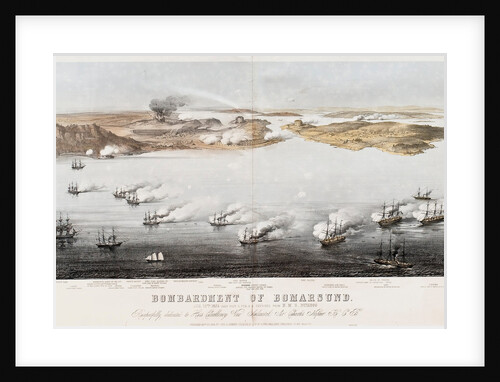 Bombardment of Bomarsund, 1854 by Edwin Thomas Dolby