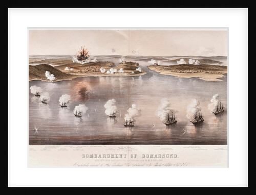 Bombardment of Bomarsund, 1854 by Edwin Thomas Dolby