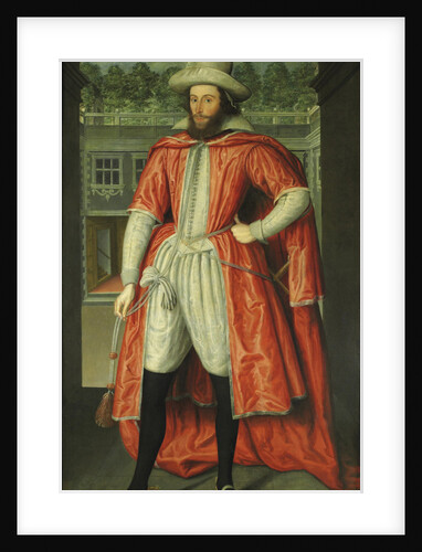 Portrait of William Pope, 1st Earl of Downe as a Knight of the Bath, c. 1610 by Robert Peake the Elder