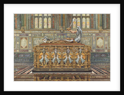 Drawing for Alfred Gilberts project for the tomb of the Duke of Clarence, 1894 by Arthur Robertson