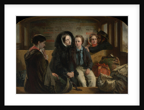 Second Class. The parting, 1854 by Abraham Solomon