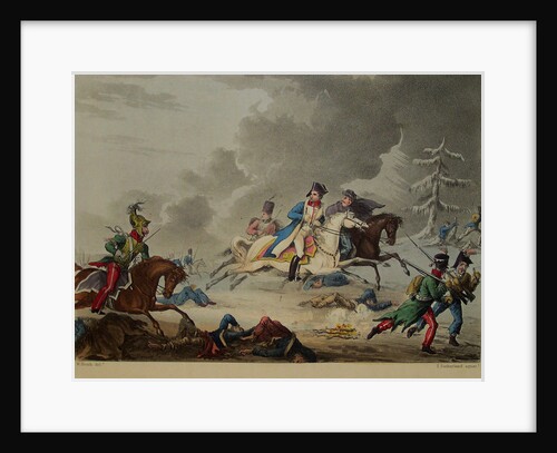 The Flight of Bonaparte from the Battle of Krasnoi, 1815 by Thomas Sutherland