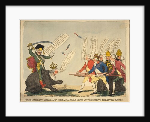 Russian bear and her invincible rider, 1791 by Anonymous