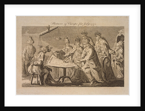 Picture of Europe for July 1772, 1772 by Anonymous