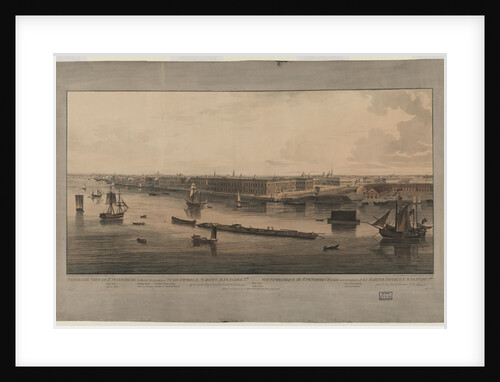 Panoramic view of Saint Petersburg, Between 1805 and 1807 by John Augustus Atkinson