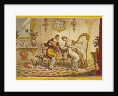 Harmony before Matrimony, 1805 by James Gillray