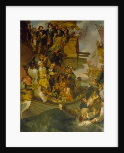 The Taking of Admiral Nils Ehrenskiöld in the Battle of Gangut, Mid of the 18th cen by Robert Carr Porter