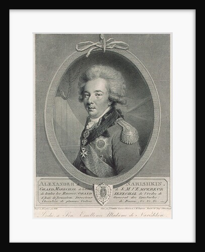 Portrait of Count Alexander Lvovich Naryshkin, 1801 by Joseph Saunders