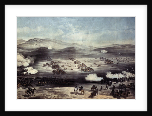 The Battle of Balaclava on October 25, 1854. The Charge of the Light Brigade by William Simpson