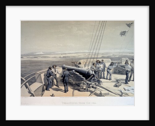 View of Sevastopol from the sea, 1855 by William Simpson