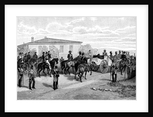 The burial of Lord Raglan near Sevasopol, 1855 by William Simpson