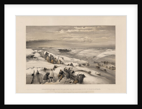 Sevastopol from the 26 gun battery, 1855 by William Simpson