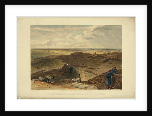 Malakoff redoubt, battery gervais and rear of the redan, 1855 by William Simpson