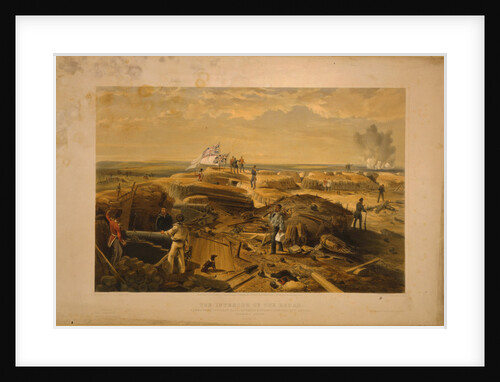 The interior of the Redan taken from its left face, 1855 by William Simpson
