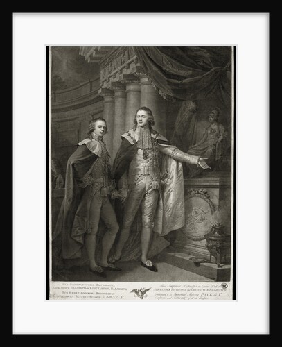 Portrait of Grand Dukes Alexander Pavlovich and Constantine Pavlovich of Russia, 1797 by James Walker