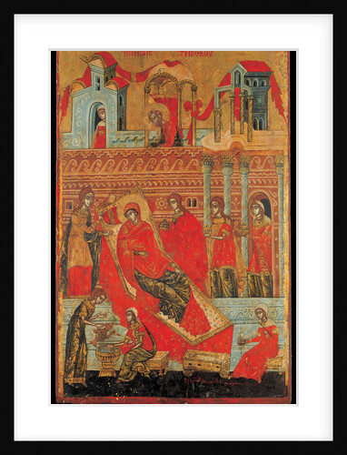 The Birth of the Virgin, 17th century by Konstantinos Adrianoupolitis