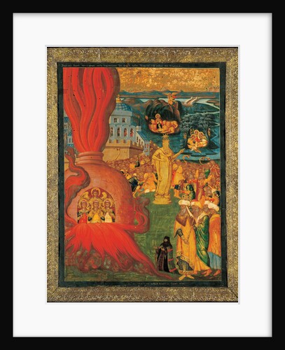 The Three Young Men in the Fiery Furnace, 17th century by Konstantinos Adrianoupolitis