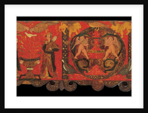 Section of wood panelling with decorative painting, 1770-1780s by Anonymous