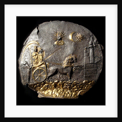 A round medallion plate describing Cybele, 2th century BC by Anonymous master