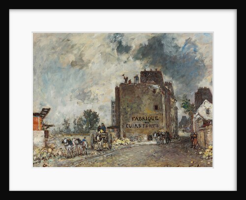 Demolition work in Rue des Francs-Bourgeois-Saint-Marcel, 1868 by Johan Barthold Jongkind