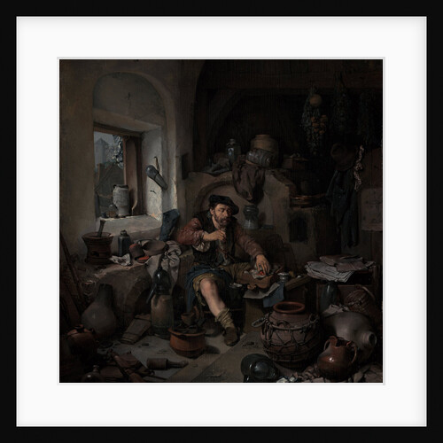 The Alchemist, 1663 by Cornelis Pietersz. Bega