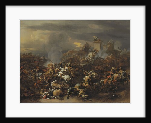 The Battle by Alexander the Great against the king Porus by Nicolaes Pietersz Berchem the Elder