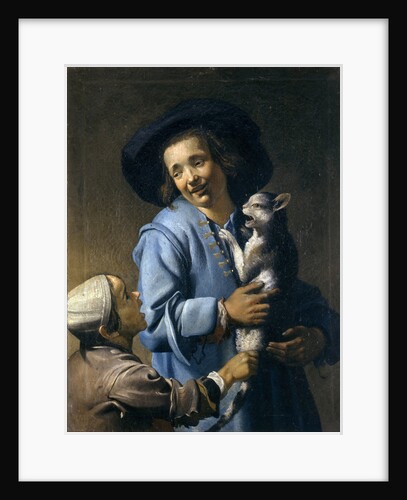 Youths playing with the cat, 1620-1625 by Abraham Bloemaert