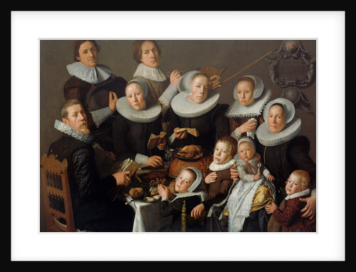 Portrait of the painter Andries van Bochoven and his family, 1629 by Andries van Bochoven