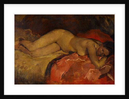 Reclining nude, ca 1887 by George Hendrik Breitner