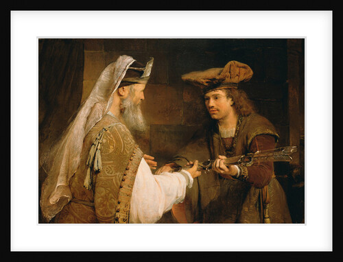 Ahimelech giving the sword of Goliath to David, 1680s by Aert de Gelder