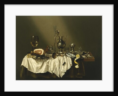 Banquet Piece with Ham, 1656 by Willem Claesz Heda