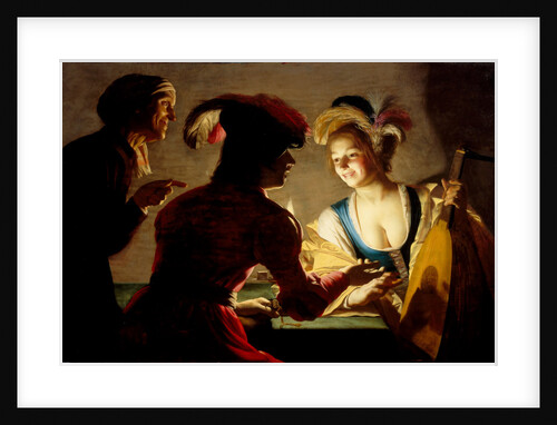 The procuress, 1625 by Gerrit van Honthorst