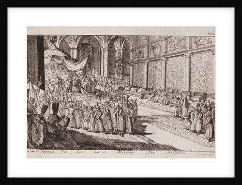 A scene at the royal court of Tsar Alexis Mikhailovich, 1677 by Romeyn de Hooghe