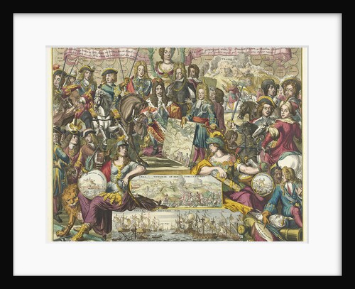 Allegory of the victory of the Allies in 1704, 1704-1705 by Romeyn de Hooghe