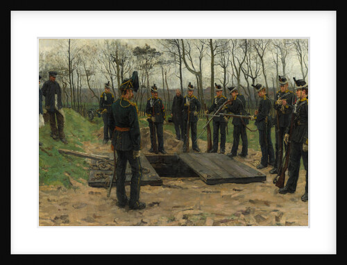 Military funeral, 1882 by Isaac Israëls