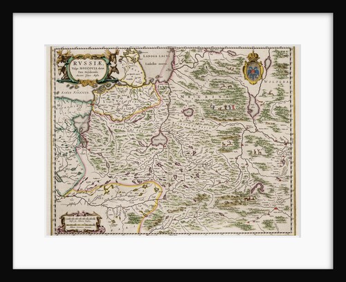 Map of Western Russia by Isaac Abrahamsz. Massa