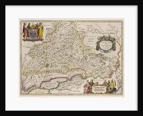 Southern Russia Map by Isaac Abrahamsz. Massa