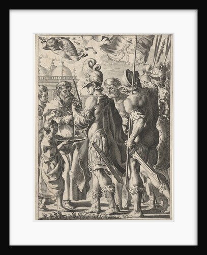 Alexander the Great Cutting the Gordian Knot, 17th century by Theodor Matham