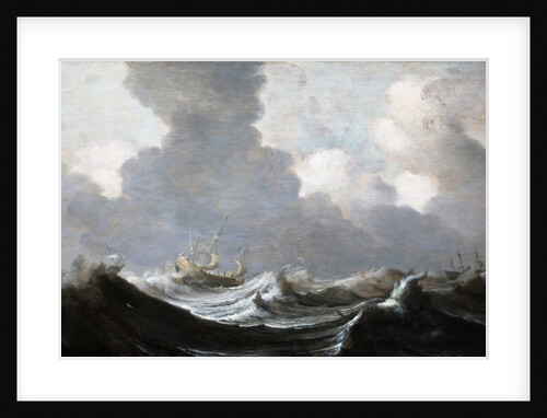 Four Vessels Running Before a Gale, 1630 by Pieter Mulier the Elder