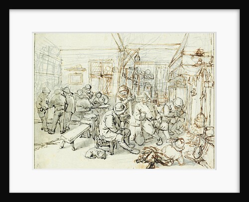 Company of Peasants in a Tavern, ca 1675 by Adriaen Jansz van Ostade