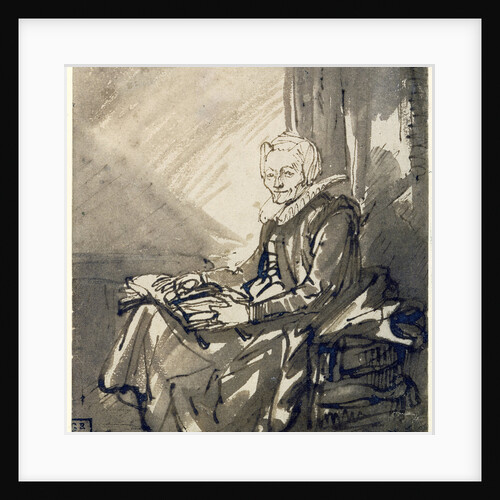 Woman with an Open Book on her Lap, ca 1639 by Rembrandt van Rhijn