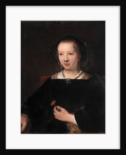 Young Woman with a Carnation, 1656 by Rembrandt van Rhijn