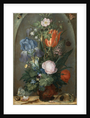 Flower Still Life with Two Lizards, 1603 by Roelant Savery