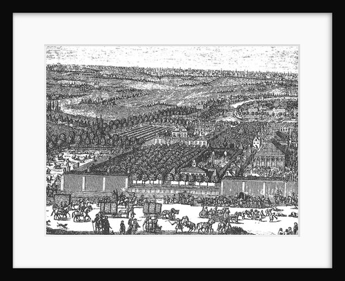German Quarter (Nemetskaya sloboda) in Moscow, 1705 by Adriaan Schoonebeek