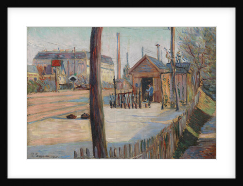 Railway junction near Bois-Colombes, 1885 by Paul Signac
