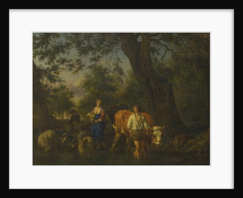 Peasants with Cattle fording a Stream, ca 1662 by Adriaen van de Velde