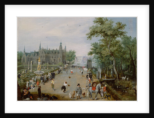 Jeu de Paume Before a Country Palace, ca 1614 by Adriaen Pietersz. van de Venne