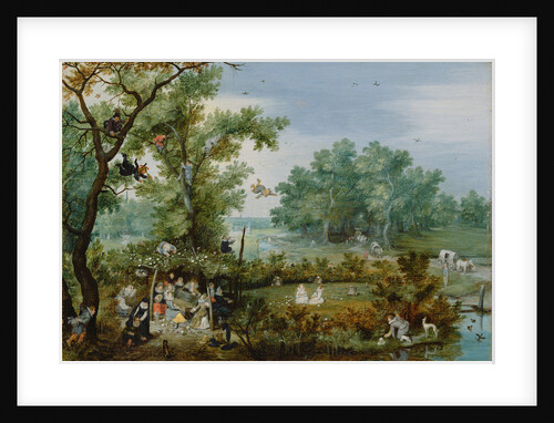 A Merry Company in an Arbor, 1615 by Adriaen Pietersz. van de Venne