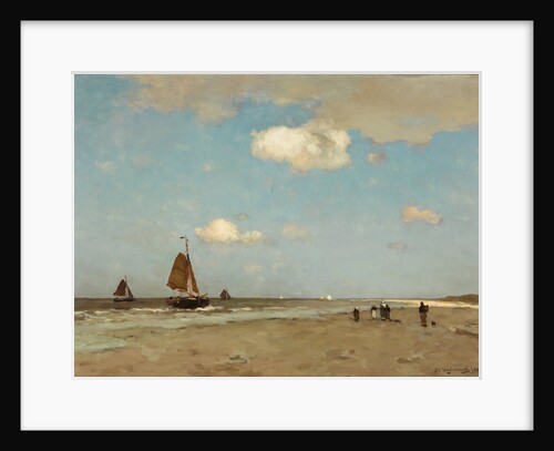 Beach scene, 1887 by Hendrik Johannes Weissenbruch