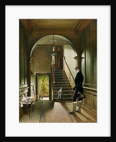 The Staircase of the London Residence of the Painter, 1828 by Pieter Christoffel Wonder